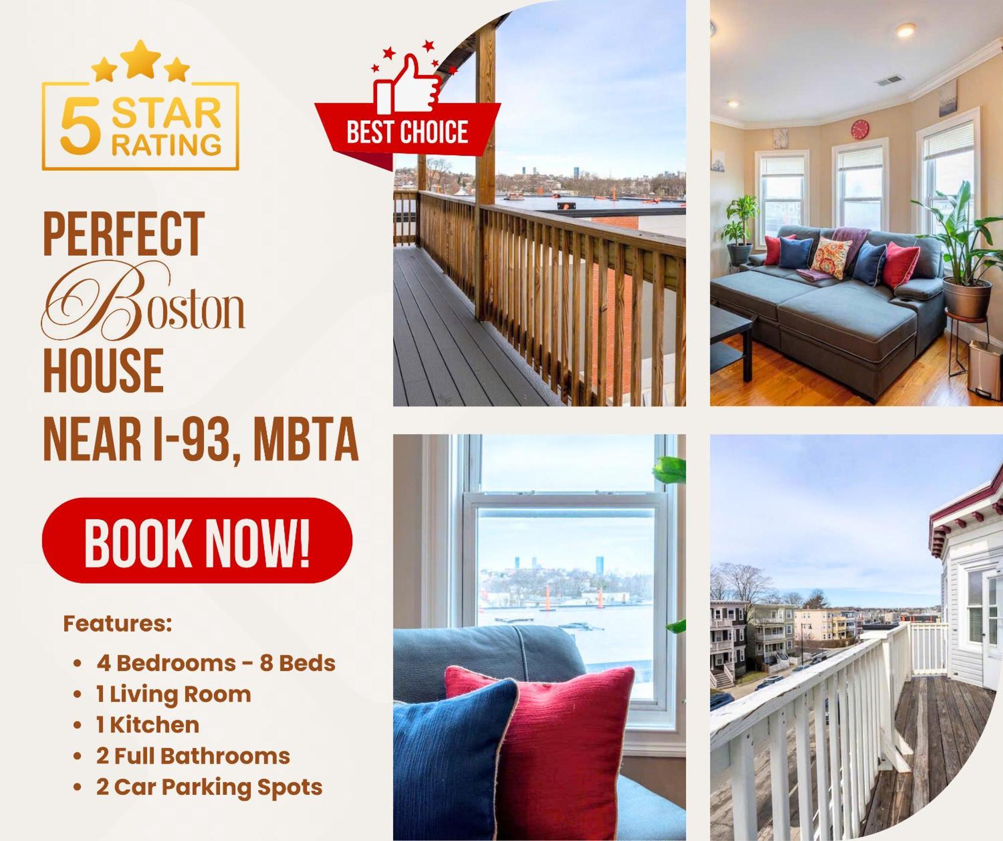 90 - 4Br Dorchester - Sleek Apt Near Marina Bay Boston Exteriör bild
